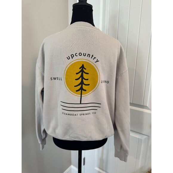 🤍 NWOT Swell Living Upcountry Crewneck • Beige/Bone • Cozy & Sustainable ✨ - Picture 4 of 8